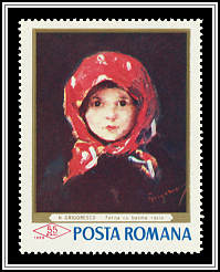 Little Girl with Red Kerchief Nicolae Grigorescu