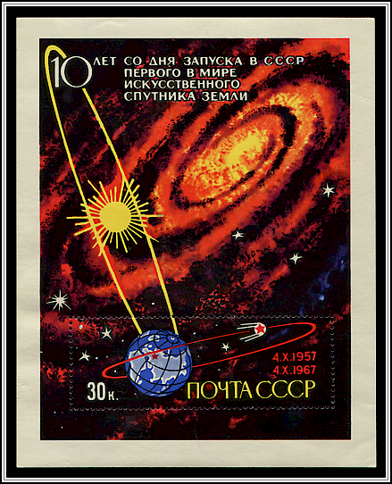 Sputnik I Orbiting Earth