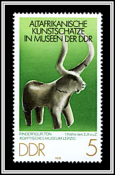 Clay Cattle Figurine