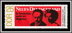 Karl Liebknecht and Rosa Luxemburg, Banner from the 