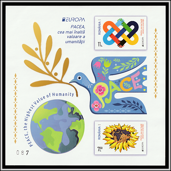Peace Doves & Peace Symbol - Liimited Edition Block