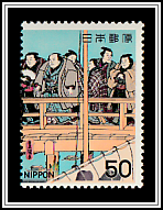 Wrestlers on Ryōgoku Bridge, Utagawa Kunisada I
